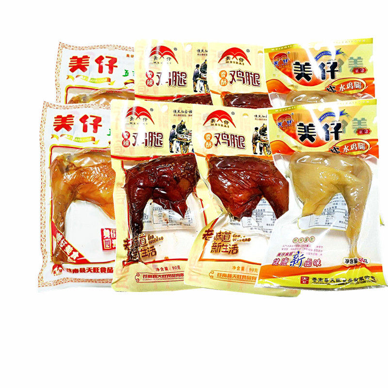 包邮温州特产美仔鸡腿85g盐水香辣味乡巴佬卤味即食熟食零食小吃