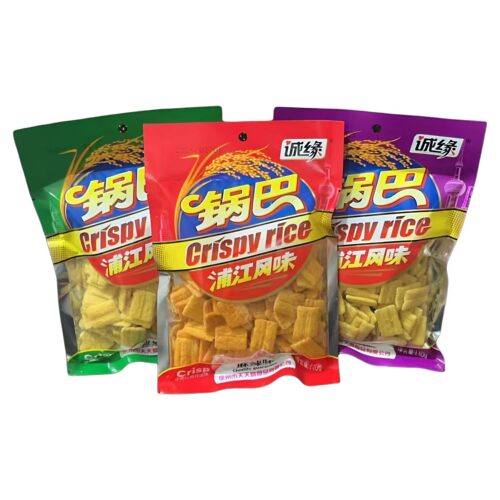 新货诚缘锅巴浦江风味麻辣孜然五香味110g包邮膨化食品