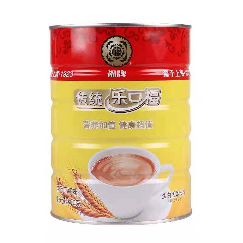 包邮上海福牌乐口福传统配方800g浓香coco可可味老麦乳精80后怀旧