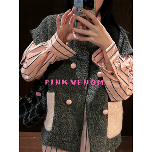 nosce 秋冬小众慵懒羊毛套装 pink 原创粉色系列 venom k：temet