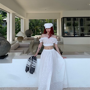 temet 小花套装 nosce 立体肌理刺绣分体法式 原创春夏