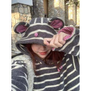 松软情侣卫衣米奇脑袋 nosce「12.9晚20点上新」原创 temet