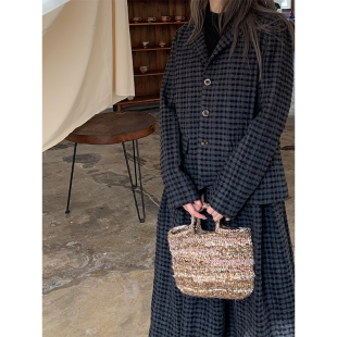 时髦洋气高级羊毛肌理套装 原880 女 不退换 年末清仓