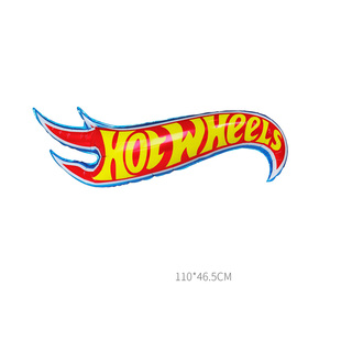 风火轮气球生日派对用品横幅赛车背景装饰儿童活动宴会布置吊旋