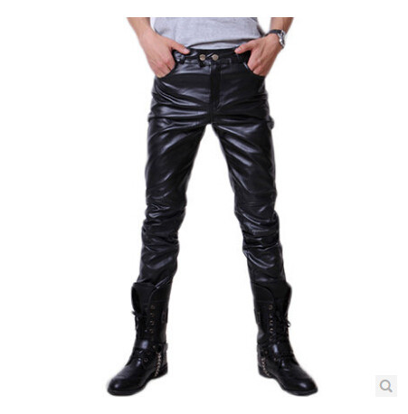 Pantalon cuir homme serré pour automne - Ref 1494737 Image 1