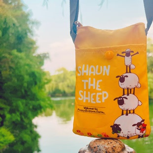 现货 日本正版 Peanuts club 儿童动画片 小羊肖恩小挎包  扭蛋