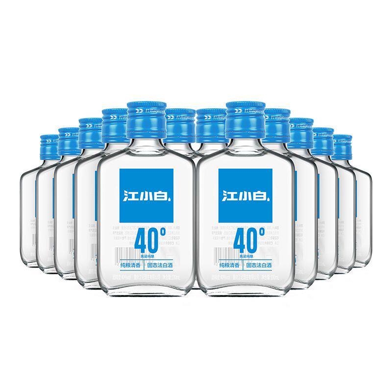 江小白40度100ml*12/24瓶整箱纯粮清香型固态法白酒粮食酒高粱酒
