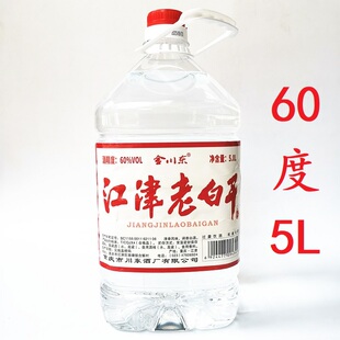 川露江津老白干5L江津白酒60度高度酒餐饮商用桶装散装酒整箱