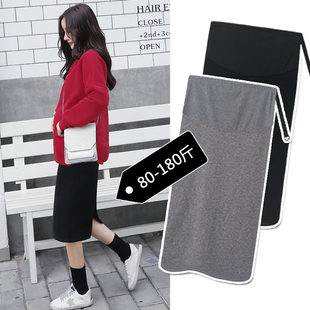 孕妇半身裙冬装2025新款托腹裙子中长款秋冬款潮妈套装大码包臀裙