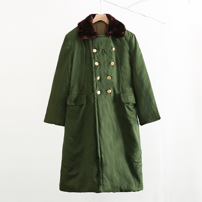 棉袄东北棉花军大衣防寒棉服冬季