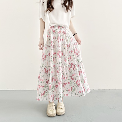 2025年夏季新款棉绸半身裙