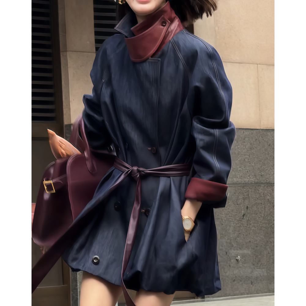 百搭中长款汉服风衣外套洋气