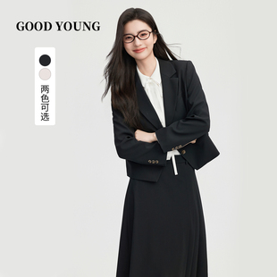 GOOD 套装 女大学生面试正装 商务西服外套教资艺考职业套 YOUNG西装