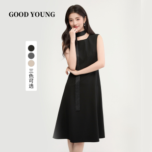 GOOD YOUNG春夏连衣裙女面试正装通勤连衣裙教资西装职业装