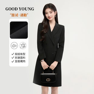 GOOD 裙春夏女教资职场面试职业正装 通勤西装 套裙 YOUNG西装