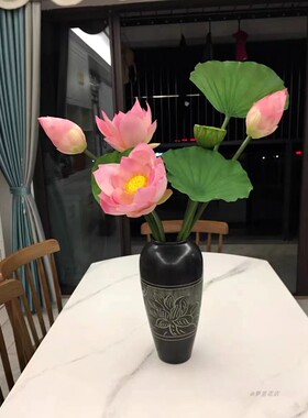 高品质仿真荷花pu荷叶拍摄道具