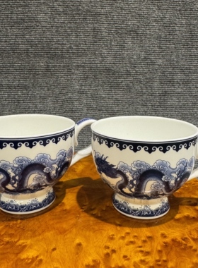 藏式八宝酥油茶杯彩绘高柄陶瓷甜茶杯八吉祥藏族西藏民族特色装饰