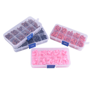 塑料动物眼睛卡通毛绒玩具眼睛配件 三角光鼻盒装100个一盒