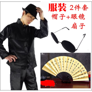 红军演出服表演服装儿童翻译官眼镜扇子斧头帮舞上海滩斧头舞服装