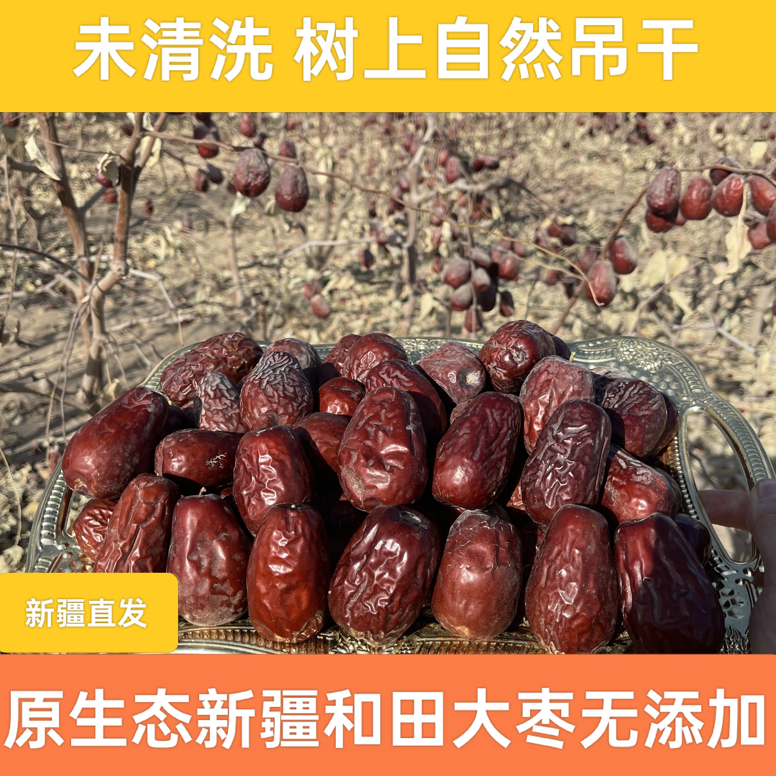 [新疆直发] 25年新货 新疆和田原生态大枣  未清洗  没有水洗