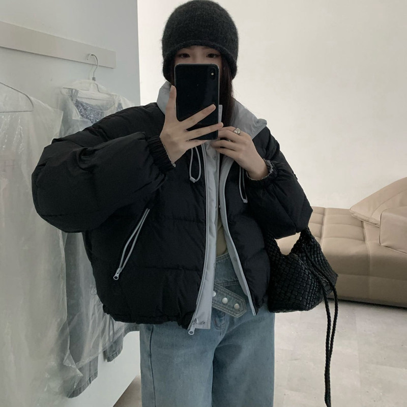 2025冬短款小个子羽绒服两面穿