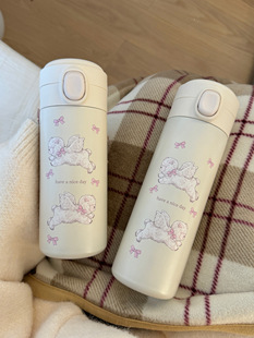 原创自制 ins可爱小羊304不锈钢大容量保温杯水杯水瓶便携保温瓶