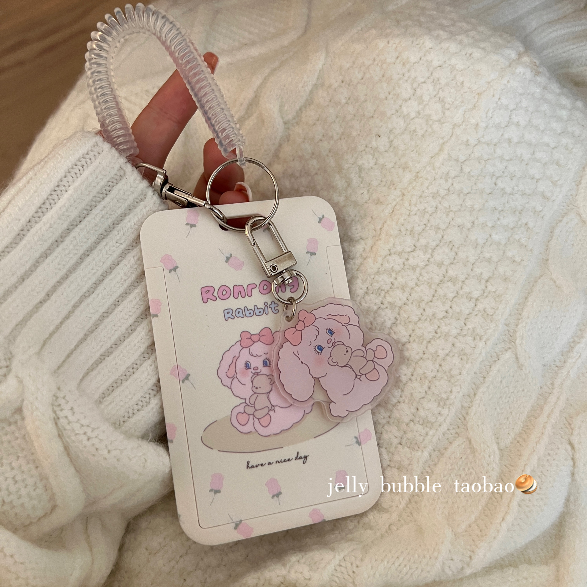 郁金香小兔子情侣卡套照片相框