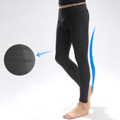 塑身裤 黑色美体裤 袜轻薄透气款 提臀九分紧身裤 强压束腿收腹裤 男士