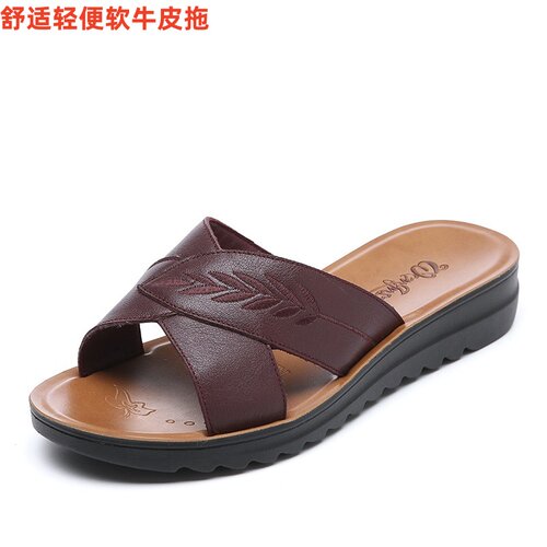 大码女鞋42拖鞋平底休闲凉拖