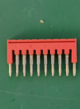 PT端子连接条 PT1.5N短接条FBS 10-3.5 中心短接件 弹簧端子插片