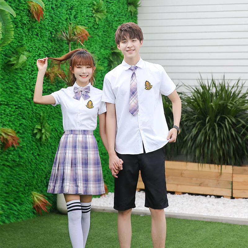 校服套装中学生毕业班服学院风初中高中生小学生合唱演出服jk制服