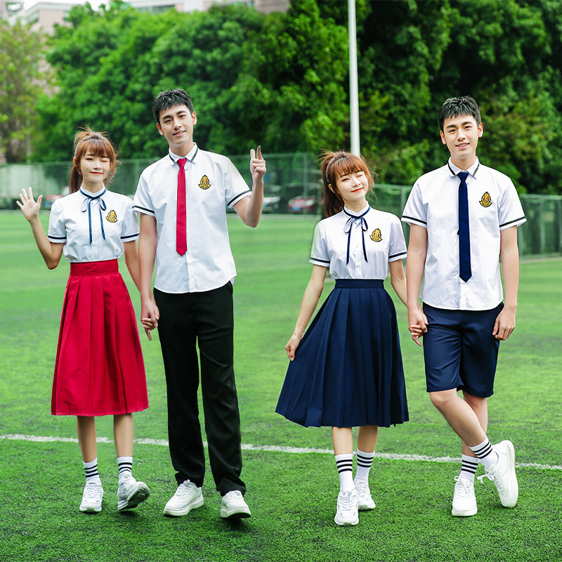 中学生毕业班服套装学院风泰式校服jk制服英伦风韩版合唱团表演服