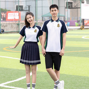 初中生春季校服套装学院风高中学生英伦小学生六年级毕业照班服装