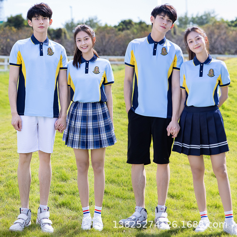 校服套装学院制服中学生合唱朗诵演出服高中生运动会毕业班服夏季