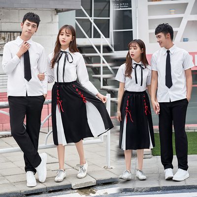 运动会开幕式入场式女初中小学生大合唱团比赛演出礼服毕业季班服