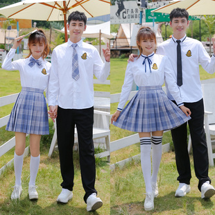 中学生红歌大合唱演出礼服初中生学院风班服男女诗歌朗诵比赛服装