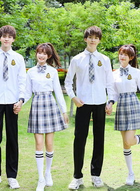 日系班服套装高中生初中小学生学院风校服运动会jk制服合唱演出服