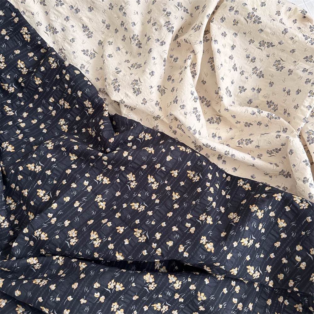 森系小花连衣裙童装娃娃衣衬衫面料窗帘桌布手工diy布料