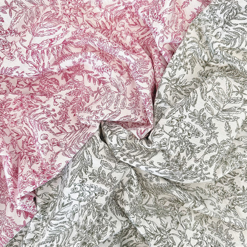 新款珊瑚纯棉连衣裙半身裙服装面料手工diy发圈窗帘布料