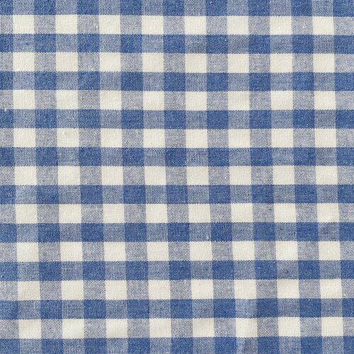 布亦1公分格子蓝布料小清新ins风桌布连衣裙衣服桌面盖布手工diy