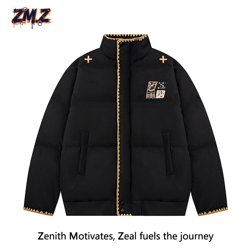 ZM.Z美式复古国潮牌棉服棉衣外套