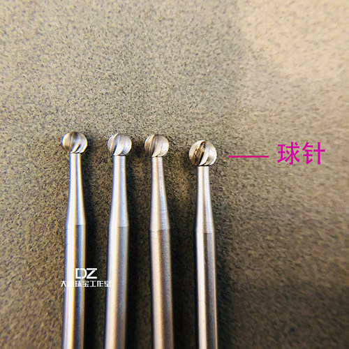 德国蓝盒钻针波针镶嵌核雕微镶针球针首饰工具柄2.35