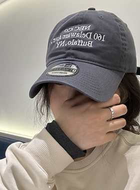 New Era纽亦华920三排字母洋基队NY纯棉软顶男女同款棒球鸭舌帽