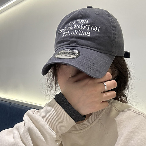 New Era纽亦华920三排字母洋基队NY纯棉软顶男女同款棒球鸭舌帽