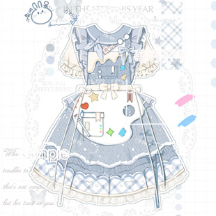 【定金】契约少女【小画家】BJD娃衣普4分/大4分娃衣 全套