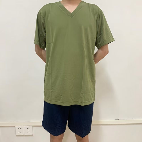 1997年香港 优异品质豆绿夏季速干运动套装短袖短裤 断码处理