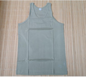 舒适还得老货 正品 豆绿色棉质背心 不变形 舒适好背心 库存