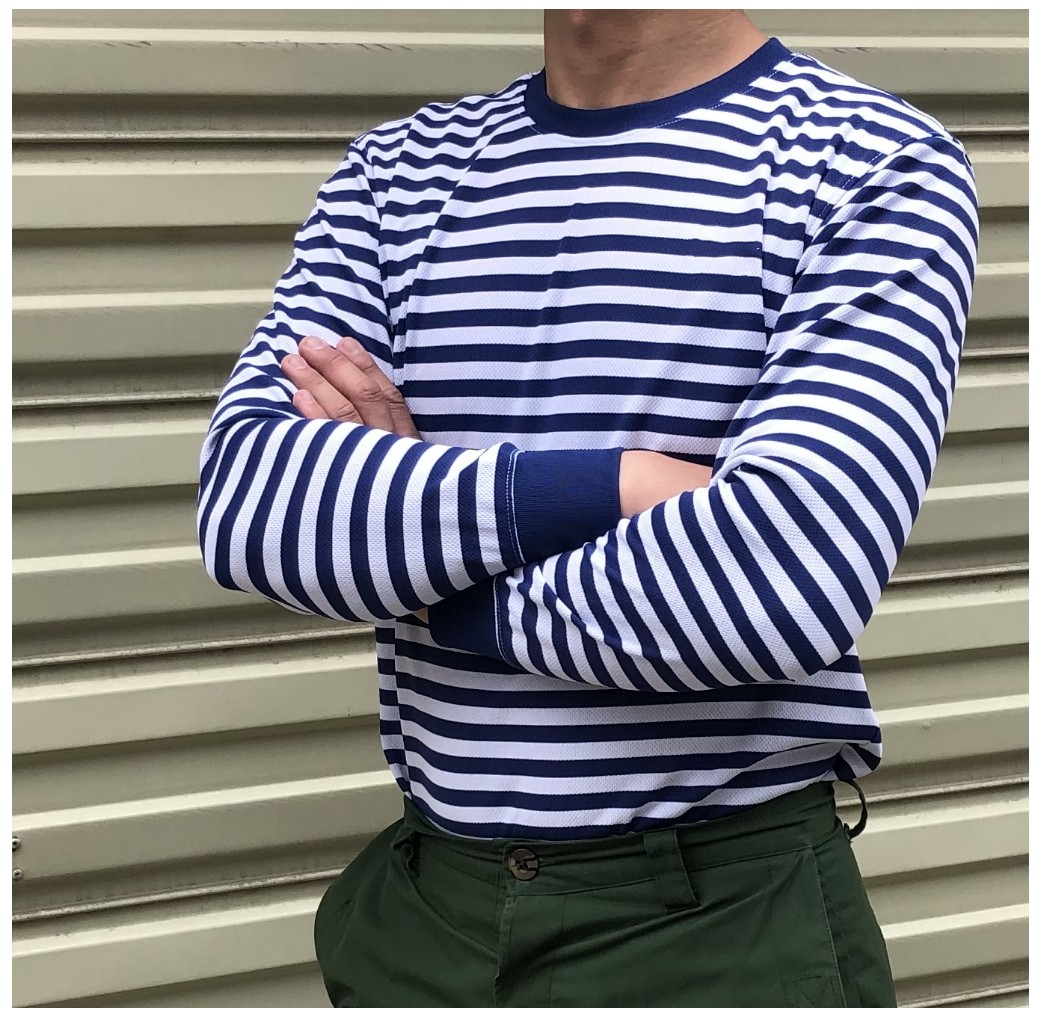 正品保真海魂衫针织纯棉长袖圆领衫 速干面料长海魂袖圆领衫