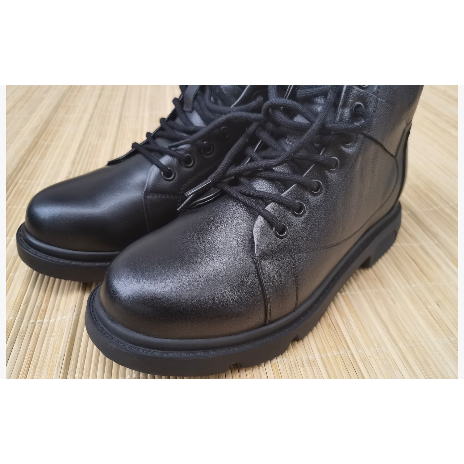 品质卓越正品毛皮鞋真皮毛冬季防寒毛皮鞋皮毛一体绑带款防寒皮鞋