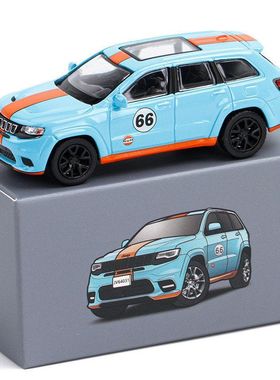 [盒装]JKM1比64 吉普切诺基SUV 袖珍合金汽车玩具模型 JV64031